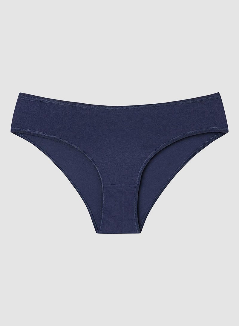 Penti Multicolour Blue Autumn Leaf Patterned Low Waist 3-pack Slip Panties Briefs - Image 5